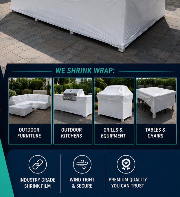 Shrink wrapping(Preparing furniture for the season)